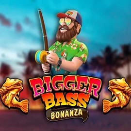 Bigger Bass Bonanza game by Pragmatic Play – logo hosted on Rocket Riches Casino