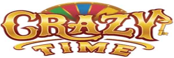 Official Live Casino logo: Crazy Time by Evolution at Rocket Riches Casino