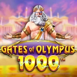 Official Slots logo: Gates of Olympus 1000 by Pragmatic Play at Rocket Riches Casino