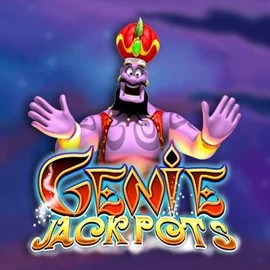 Genie Jackpots online game logo by Blueprint Gaming on rocketriches.eu