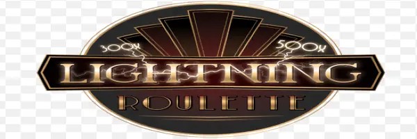 Official Live Casino logo: Lightning Roulette by Evolution at Rocket Riches Casino