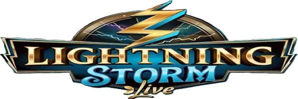Lightning Storm casino game by Evolution – featured logo at Rocket Riches Casino
