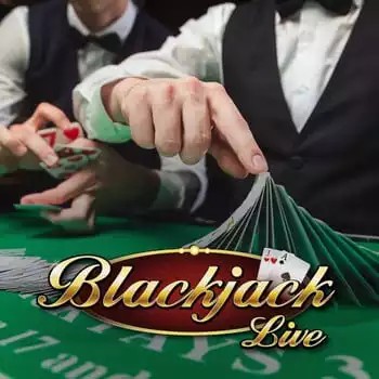Live Blackjack by Evolution, showcased at rocketriches.eu – game logo