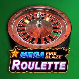 Mega Fire Blaze Roulette slot logo by Playtech at Rocket Riches Casino