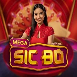 Mega Sic Bo logo by Pragmatic Play at Rocket Riches Casino