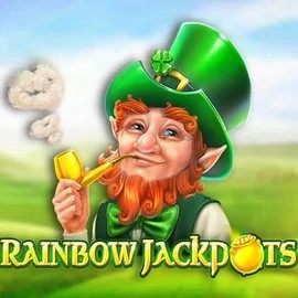 Rainbow Jackpots by Red Tiger Gaming, showcased at rocketriches.eu – game logo