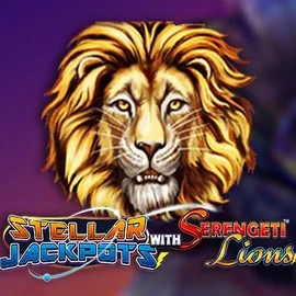 Stellar Jackpots with Serengeti Lions logo by Lightning Box Game at Rocket Riches Casino