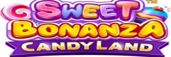 Sweet Bonanza Candy Land Live slot logo by Pragmatic Play at Rocket Riches Casino